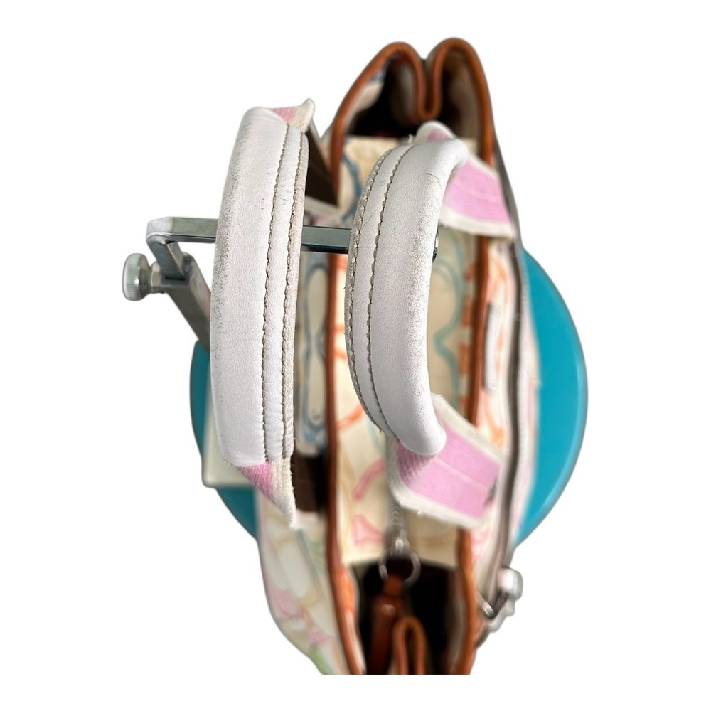 Coach Vintage Hampton Scribble Multicolor Signature Tote with Pink Handles 
2007 - Picture 12 of 17